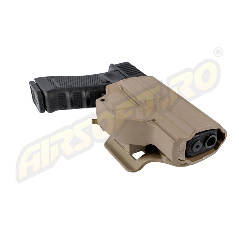 TEACA PENTRU GLOCK17  MODEL EVO5 2.0 BLA - MLM - TAN