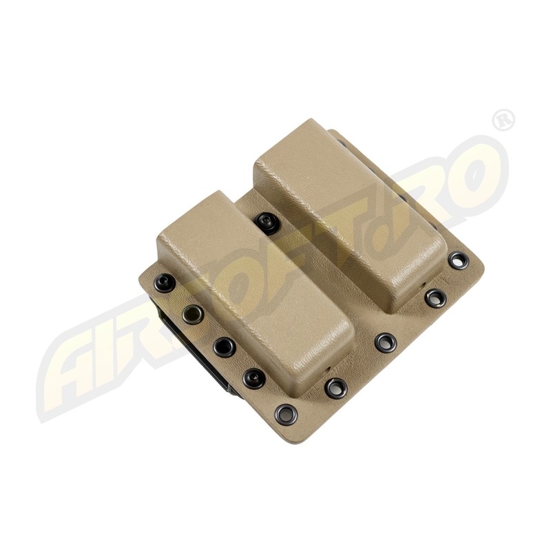 PORT INCARCATOR DUBLU BR - KYDEX - BLACK PT. GLOCK17 - TAN
