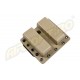 PORT INCARCATOR DUBLU BR - KYDEX - BLACK PT. GLOCK17 - TAN