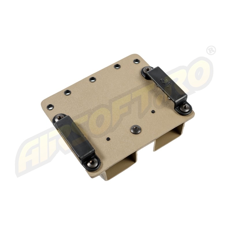 PORT INCARCATOR DUBLU BR - KYDEX - BLACK PT. GLOCK17 - TAN
