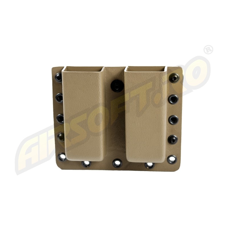 PORT INCARCATOR DUBLU BR - KYDEX - BLACK PT. GLOCK17 - TAN