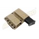 PORT INCARCATOR DUBLU BR - KYDEX - BLACK PT. GLOCK17 - TAN
