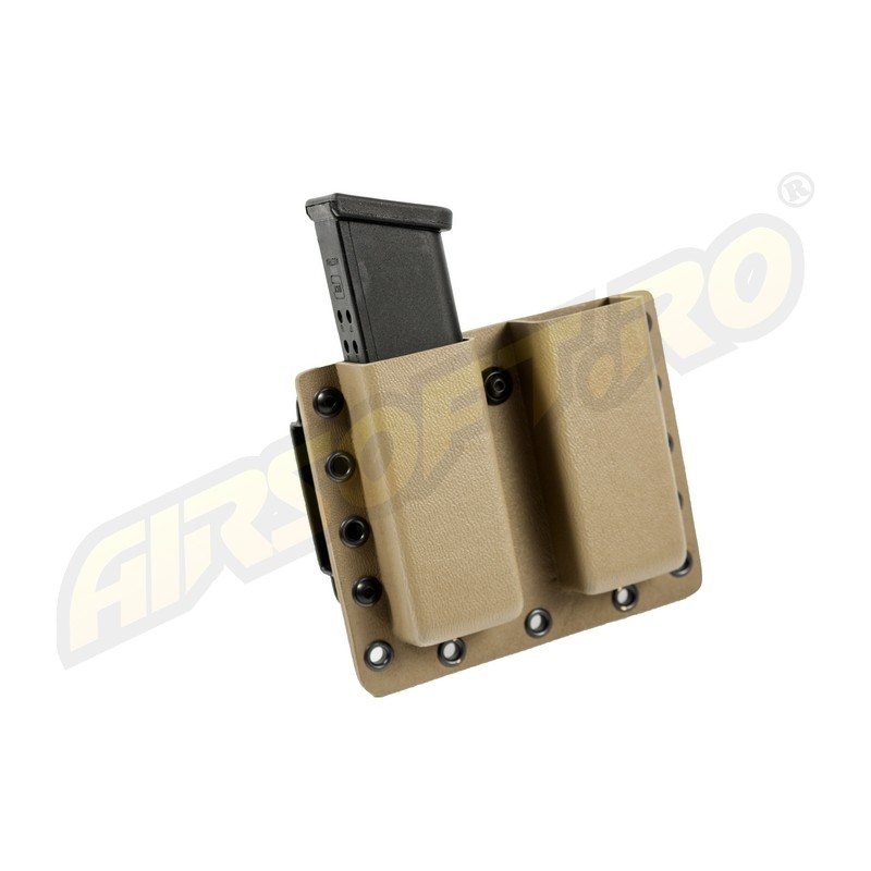 PORT INCARCATOR DUBLU BR - KYDEX - BLACK PT. GLOCK17 - TAN