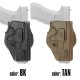 LAYLAX FONDINA PER LE SERIE GLOCK - CQC BATTLE STYLE - DESTRA - TAN