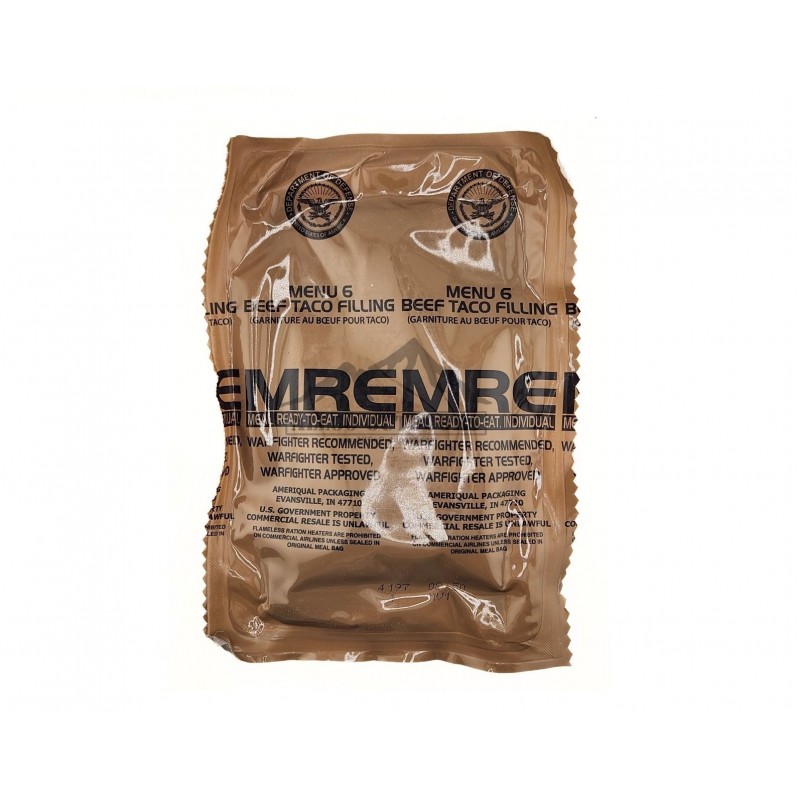 MRE - MENU 6 - BEEF TACO FILLING