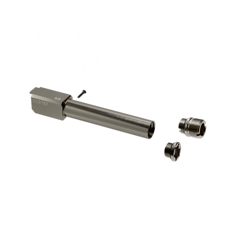 NINE BALL CANNA ESTERNA "2 WAY FIXED NON RECOILING" PER G 19 GRIGIO GM