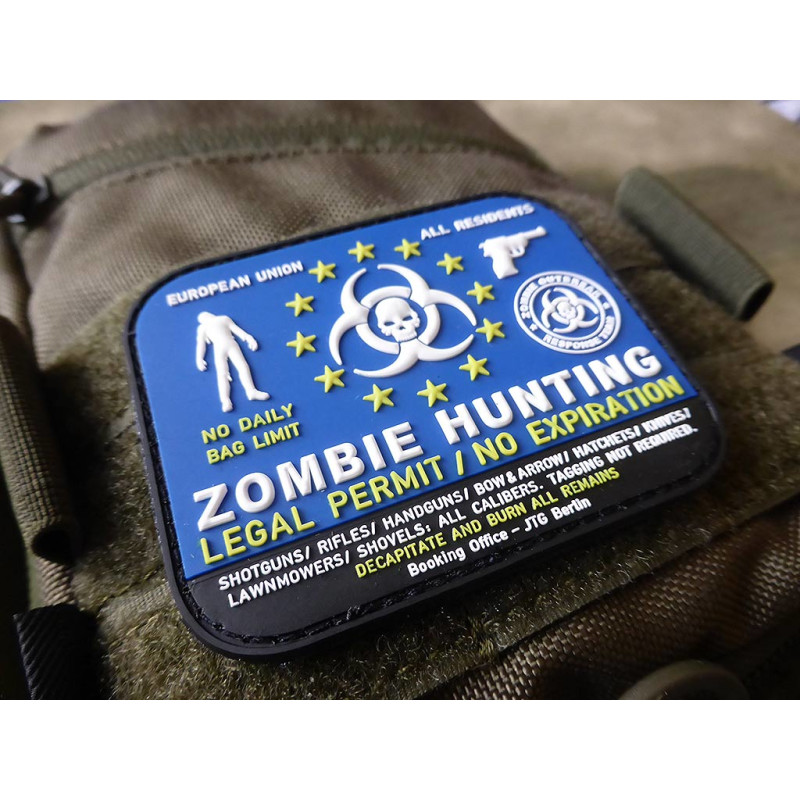 PATCH CAUCIUC - ZOMBIE HUNTER - COLOR