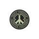 PATCH CAUCIUC - PEACE - GLOW IN THE DARK