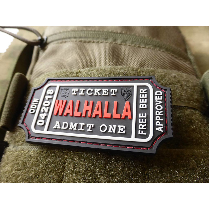 PATCH CAUCIUC - LARGE WALHALLA TICKET - BLACKMEDIC