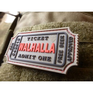 PATCH CAUCIUC - LARGE WALHALLA TICKET - GREY