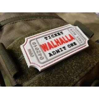 PATCH CAUCIUC - LARGE WALHALLA TICKET - WHITE