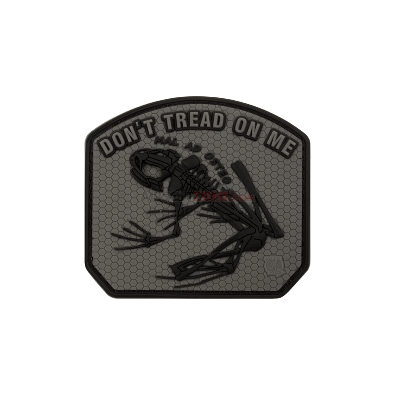 PATCH CAUCIUC - DON T TREAD ON ME FROG - GREEN