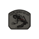 PATCH CAUCIUC - DON T TREAD ON ME FROG - GREEN