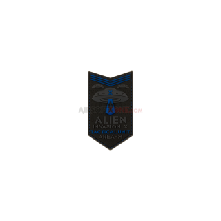 PATCH CAUCIUC - ALIEN INVASION TACTICAL UNIT - BLUE