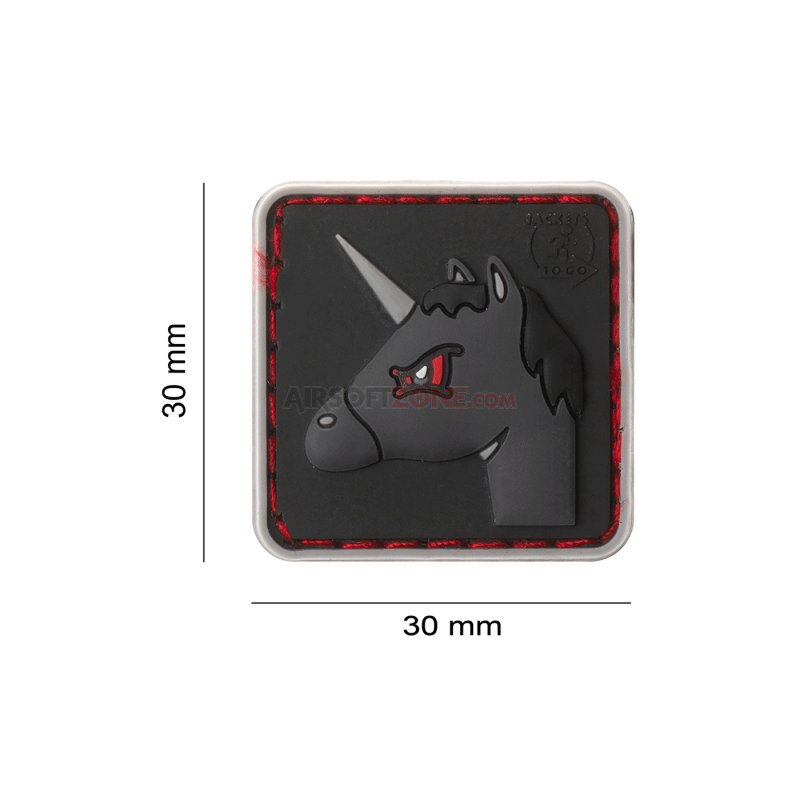 PATCH CAUCIUC - ANGRY UNICORN - COLOR