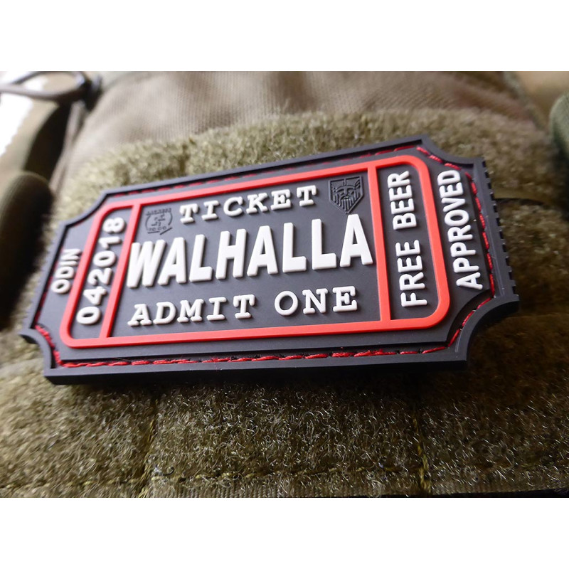 PATCH CAUCIUC - LARGE WALHALLA TICKET - SWAT