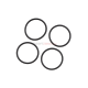 SET DE PATRU O-RING-URI PENTRU CAP CILINDRU - SILENT