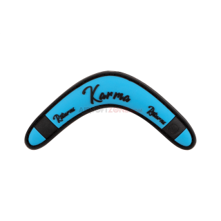 PATCH CAUCIUC -  KARMA RETURNS - BLUE