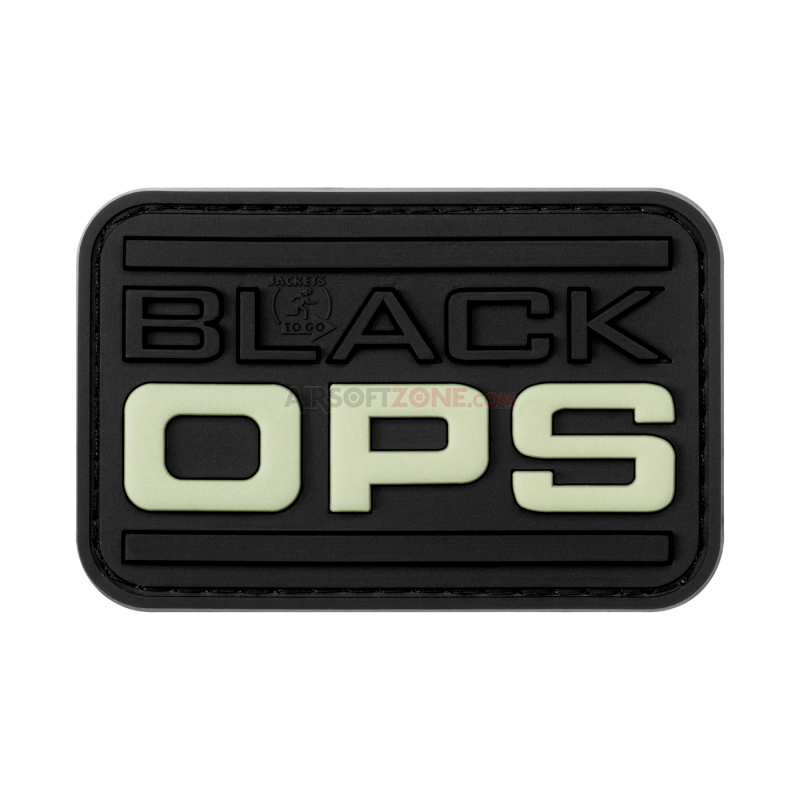 PATCH CAUCIUC - BLACK OPS - GLOW IN THE DARK