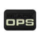 PATCH CAUCIUC - BLACK OPS - GLOW IN THE DARK