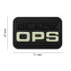 PATCH CAUCIUC - BLACK OPS - GLOW IN THE DARK
