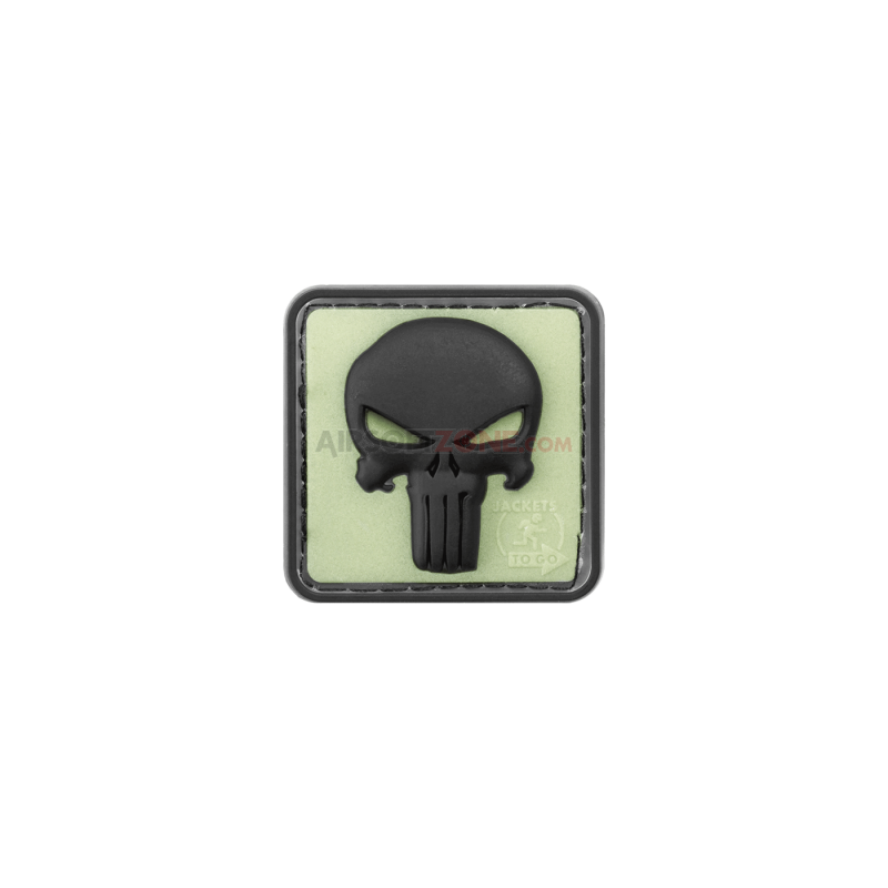 PATCH CAUCIUC - PUNISHER - GLOW BACK