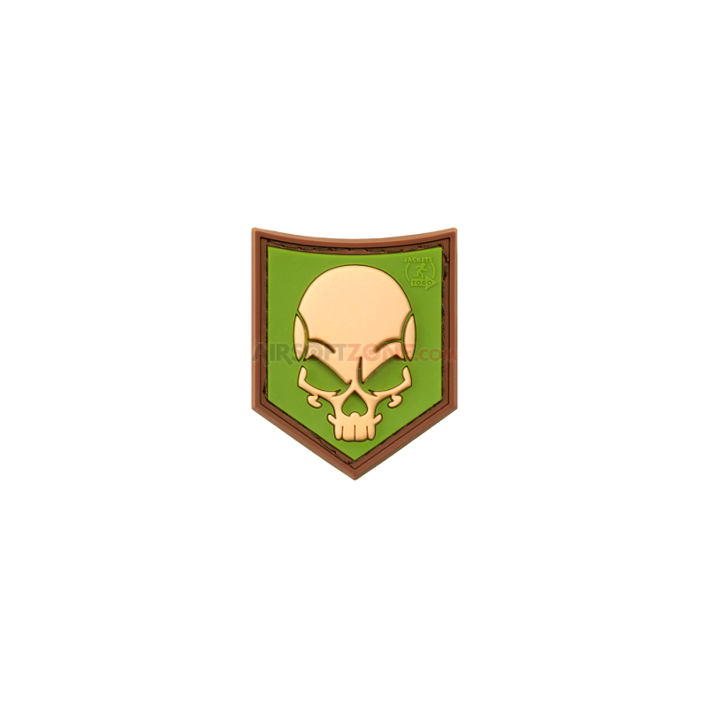 PATCH CAUCIUC - SOF SKULL - GREEN