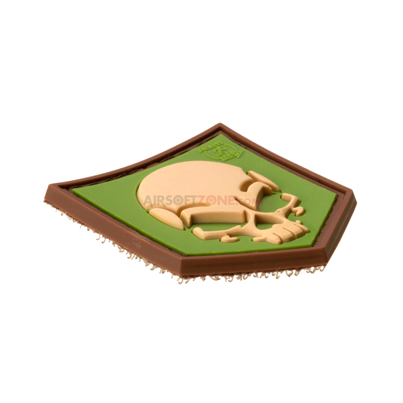 PATCH CAUCIUC - SOF SKULL - GREEN