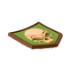 PATCH CAUCIUC - SOF SKULL - GREEN