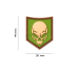 PATCH CAUCIUC - SOF SKULL - GREEN