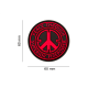 PATCH CAUCIUC - PEACE - BLACKMEDIC