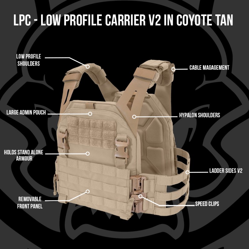 GILET TATTICO A BASSO PROFILO V2 - COYOTE GILET TATTICO A BASSO PROFILO V2 - COYOTE