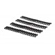 RAIL COVER 18 SLOTS - BLACK