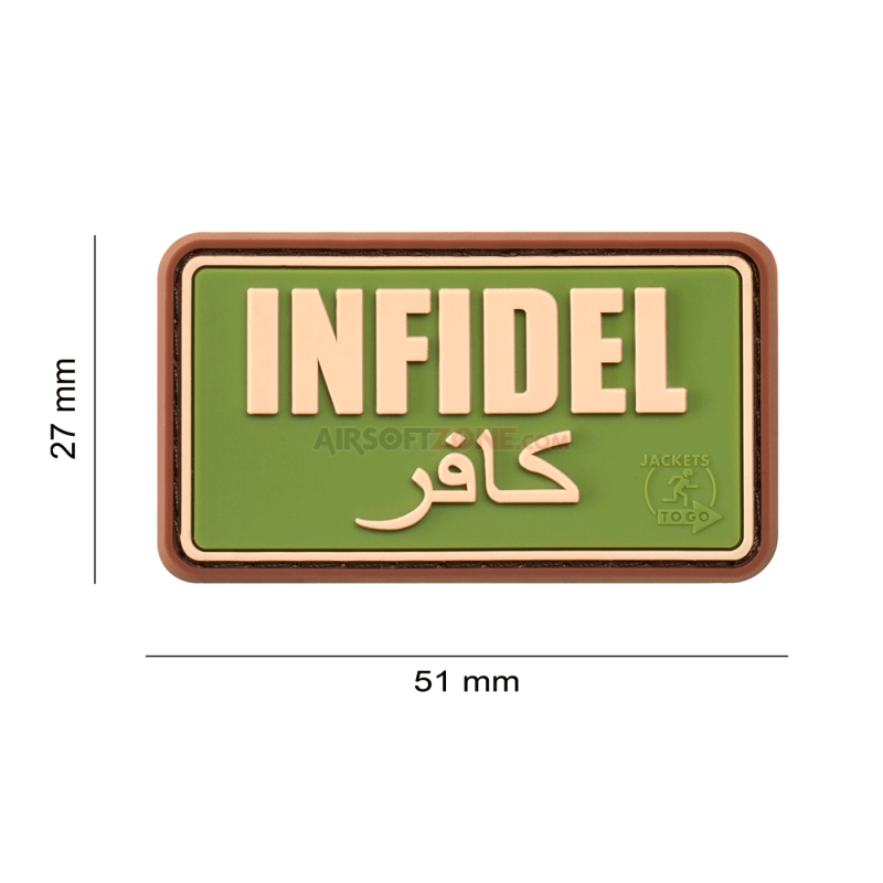 PATCH CAUCIUC - INFIDEL - MULTICAM