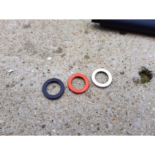 RETRO ARMS PAD PER COMPENSATORE CNC 1mm ROSSO RETRO ARMS PAD PER COMPENSATORE CNC 1mm ROSSO