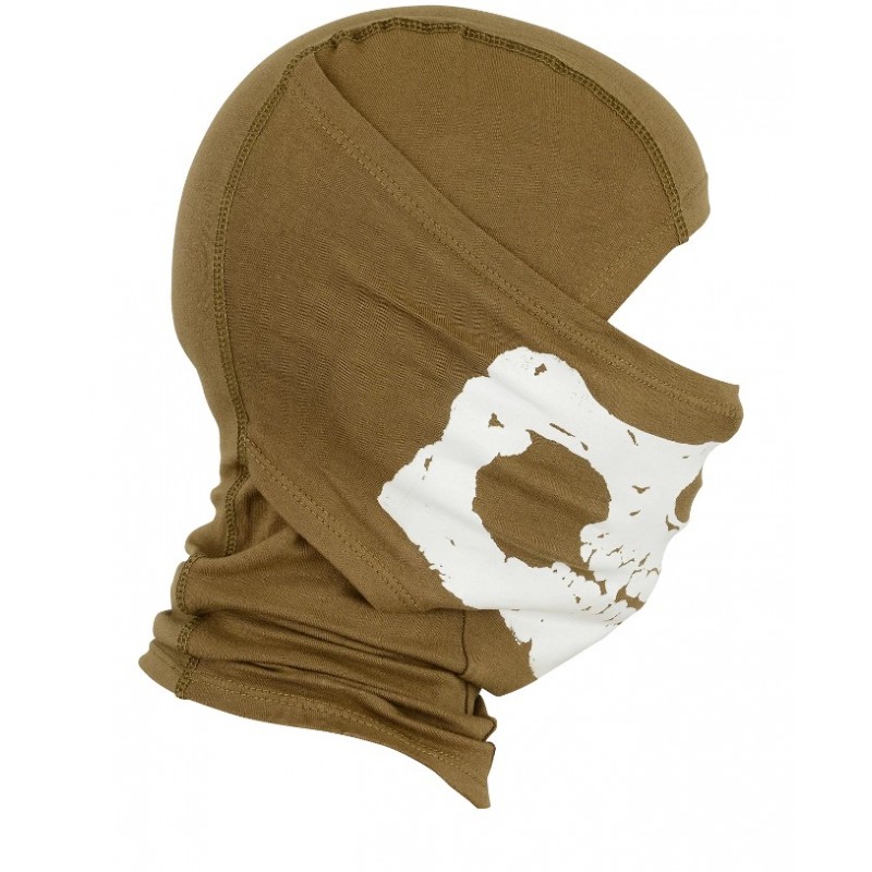 SHADOW TACTICAL BALACLAVA/PASSAMONTAGNA CON STAMPA TESCHIO - COYOTE