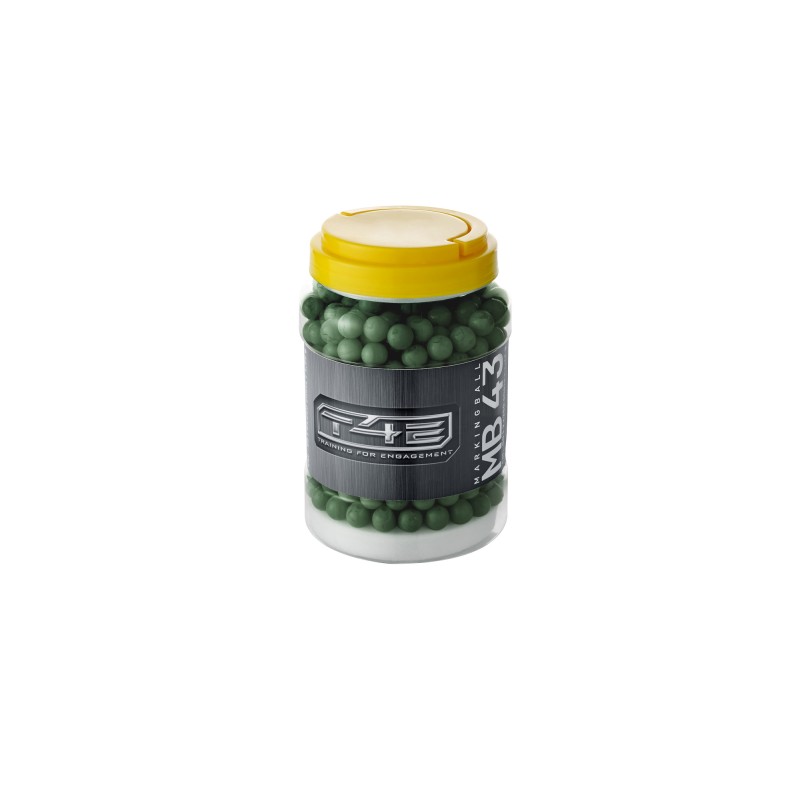 BILE CU VOPSEA CAL. .43 - GREEN - 2X250 BUC.