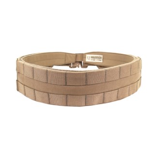 LOW PROFILE MOLLE BELT - COYOTE TAN - MEDIUM - WITH PLASTIC COBRA WEBBING BELT