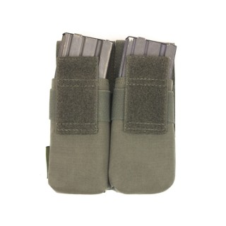 WARRIOR ASSAULT SYSTEMS DOUBLE MAGAZINES M4 - 5.56MM POUCH - RANGER GREEN
