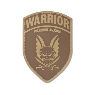 WARRIOR ASSAULT SYSTEMS PATCH GOMMA LOGO SCUDO TERRA SCURA WARRIOR ASSAULT SYSTEMS PATCH GOMMA LOGO SCUDO TERRA SCURA
