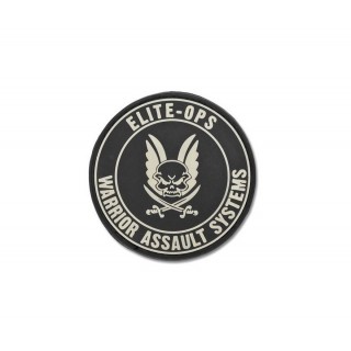 WARRIOR ASSAULT SYSTEMS PATCH GOMMA LOGO SCUDO - BLACK