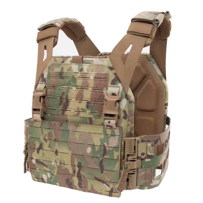 WARRIOR ASSAULT SYSTEMS LOW PROFILE PLATE CARRIER LASER CUT - MULTICAM 