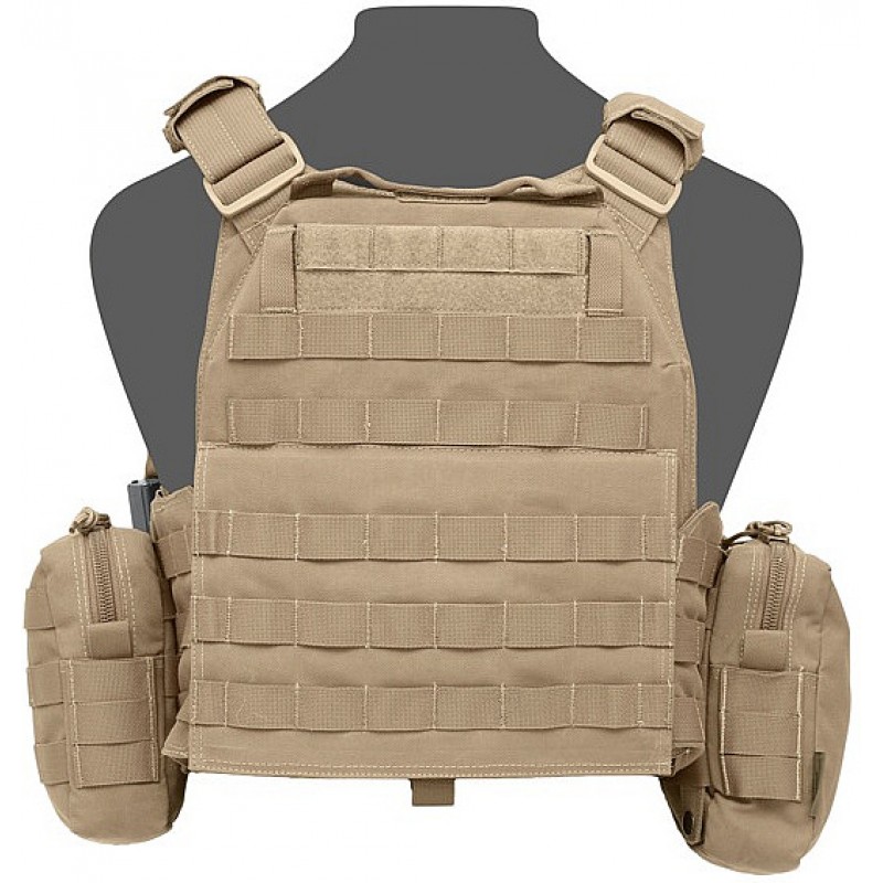 WARRIOR ASSAULT SYSTEMS PLATE CARRIER DCS DA 5.56MM CARRIER COYOTE TAN