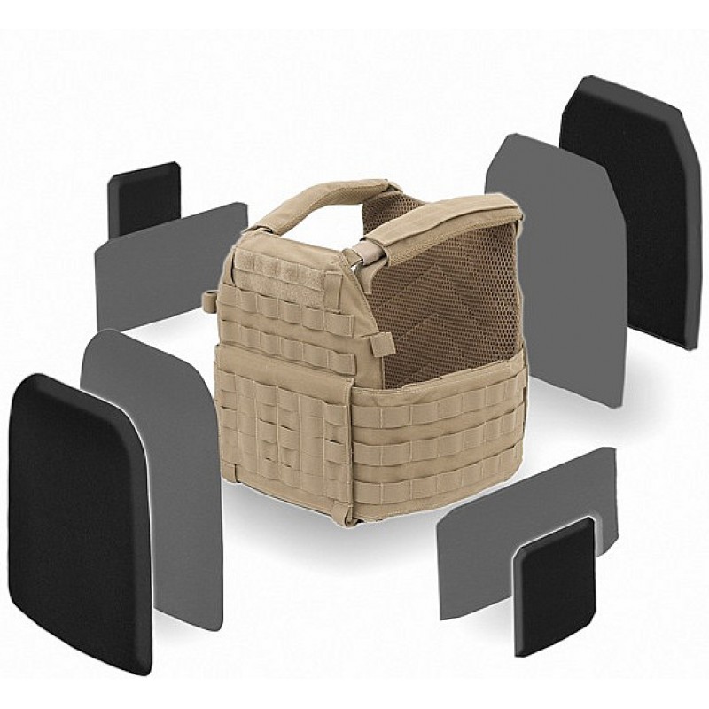 WARRIOR ASSAULT SYSTEMS PLATE CARRIER DCS DA 5.56MM CARRIER COYOTE TAN