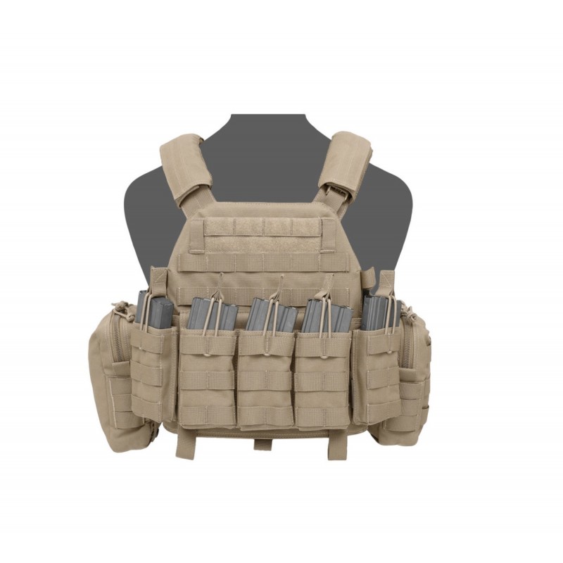 WARRIOR ASSAULT SYSTEMS PLATE CARRIER DCS DA 5.56MM CARRIER COYOTE TAN