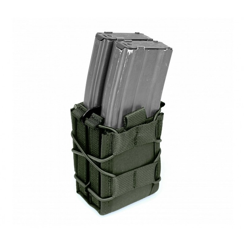 WARRIOR ASSAULT SYSTEMS TASCA PORTA CARICATORI QUICK MAG DOPPIA - VERDE OD