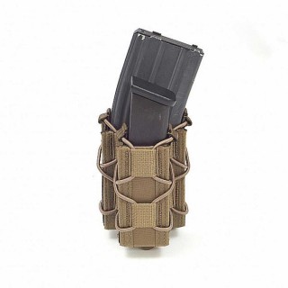 WARRIOR ASSAULT SYSTEMS SINGLE QUICK MAG WITH SINGLE PISTOL POUCH - COYOTE TAN