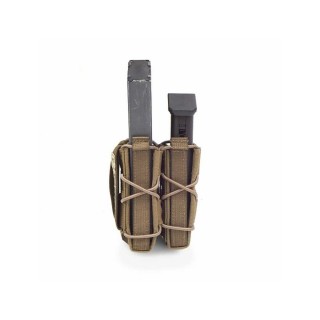 WARRIOR ASSAULT SYSTEMS SINGLE QUICK MAG WITH SINGLE PISTOL POUCH - COYOTE TAN