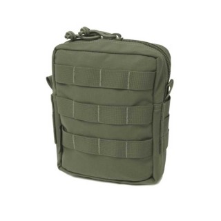 WARRIOR ASSAULT SYSTEMS MEDIUM MOLLE UTILITY POUCH ZIPPED - OLIVE DRAB