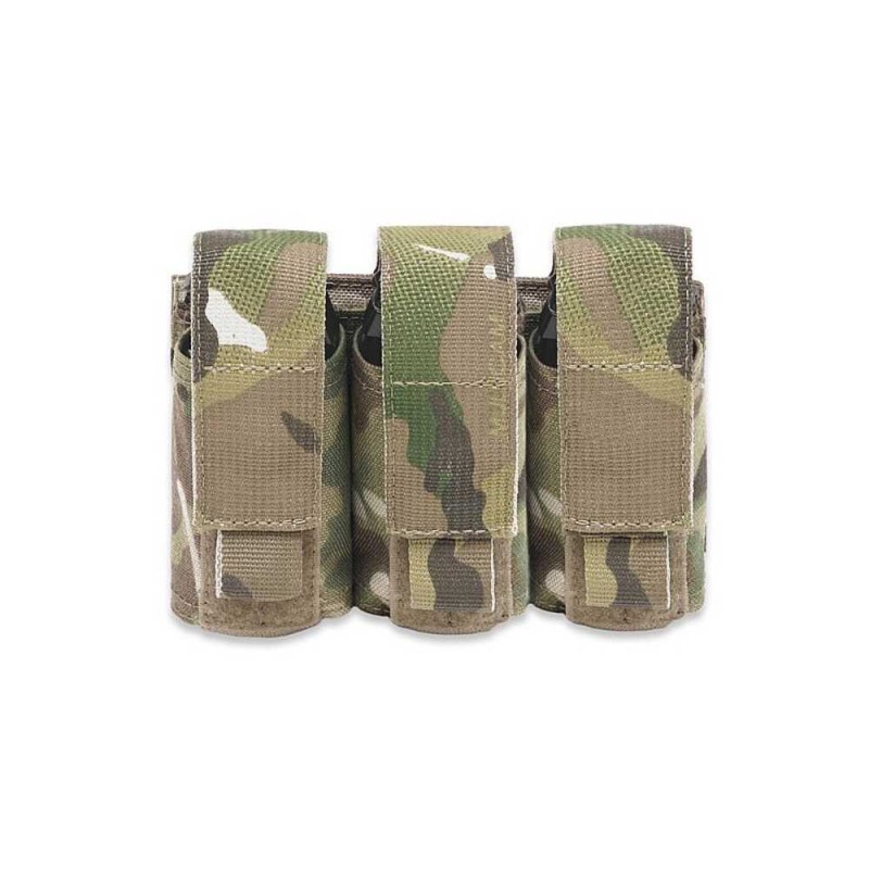 WARRIOR ASSAULT SYSTEMS TASCA TRIPLA PORTA GRANATE DA 40mm - MULTICAM 